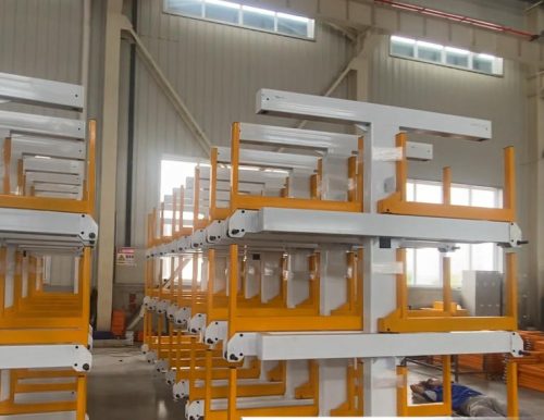 Steel bar stock storage racks