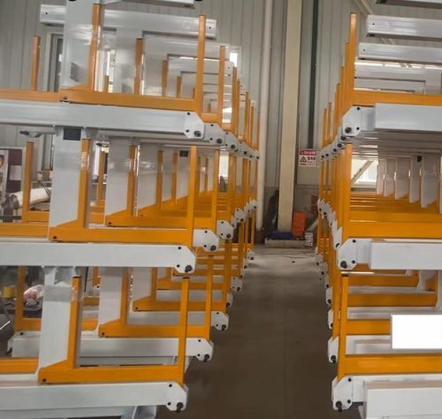 Steel bar stock storage racks