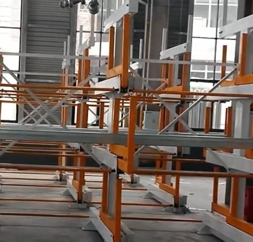 Telescopic Cantilever Racking Shelves Metal Long Material Storage Solution