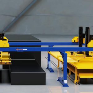 Automatic Laser Cutter Loading and Unloading System with Warehousing System