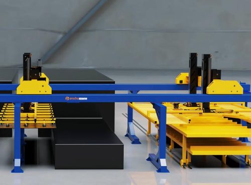 Automatic Laser Cutter Loading and Unloading System with Warehousing System