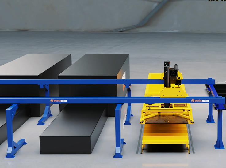 Laser automation loading and unloading system