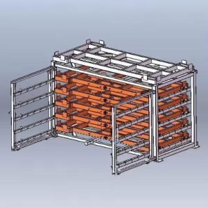 Electric Drawer Roll Out Sheet Metal Rack