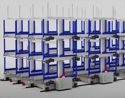 Heavy duty Rail type cantilever racks