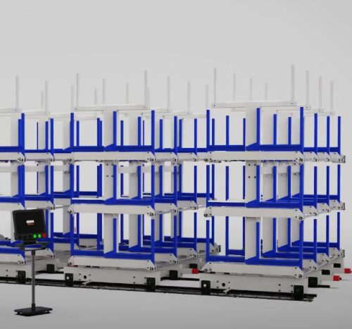 Heavy duty Rail type cantilever racks