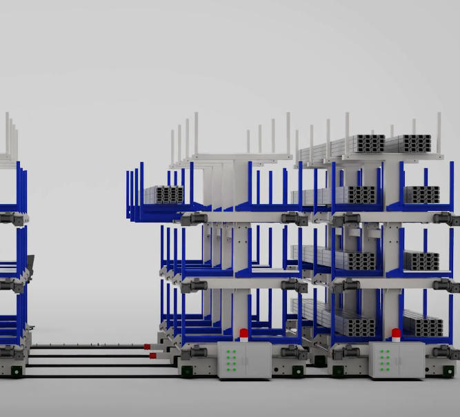Heavy-Duty Cantilever Racking Storage for Long Items