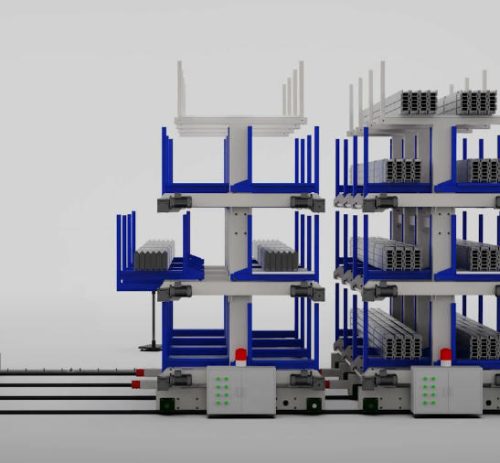 Heavy-Duty Cantilever Racking Storage for Long Items