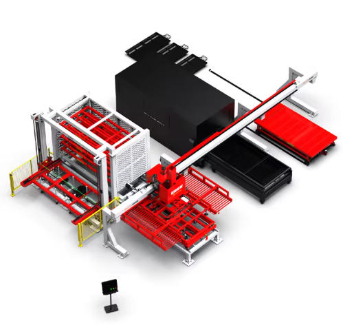 Loading & unloading laser automation