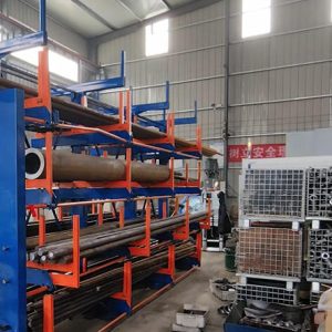 Roll-Out Storage Rack System for Lengthy Goods