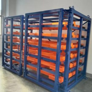 Sheet metal laser cutting machine storage racks