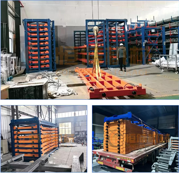 Sheet metal laser cutting machine storage racks