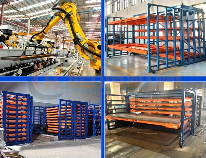 Sheet metal laser cutting machine storage racks