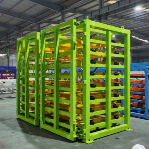 Steel plate storage shelves