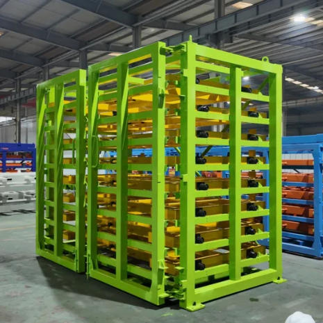 Steel plate storage shelves