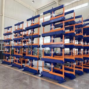 Storage racks for steel profiles 6m long