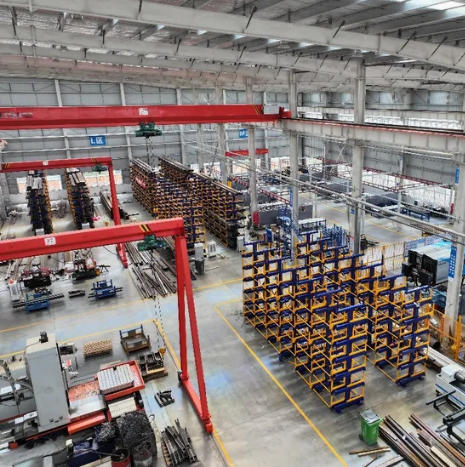 Industrial steel pipe storage rack design