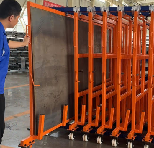 Vertical Sheet Metal Storage Racks For Raw Sheet Metal
