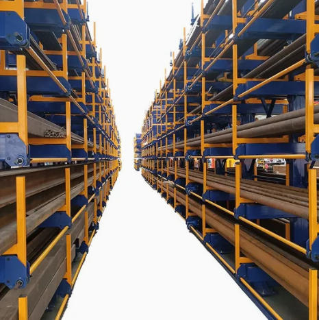 Roll out cantilever racking