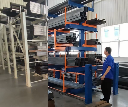 Heavy weight capacity cantilever racking
