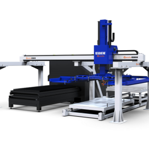 Single gantry compound loading and unloading manipulator