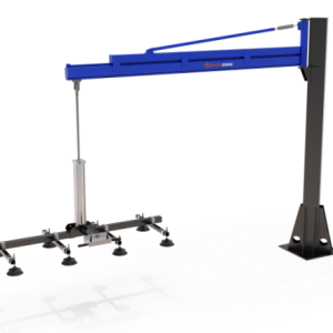 Pneumatic cantilever loading manipulator