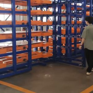 Metal plate storage rack for laser cutting