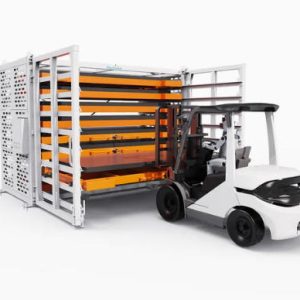 Hand-cranked Pull-out Carbon Steel Sheet Metal Storage Racks