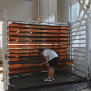 New drawer type steel plate storage rack