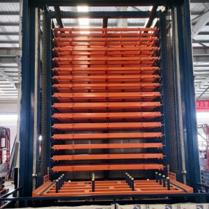 Roll Out Heavy Duty Automatic Sheet Metal Storage System for Warehouse