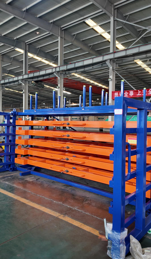 Heavy Duty Roll Out Sheet Metal Pallet Storage Racks