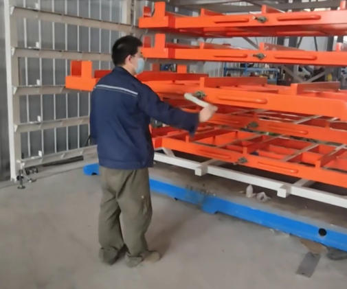 Heavy-Duty sheet metal storage rack for steel plate storage