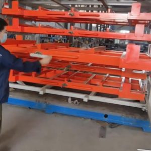 Heavy-Duty sheet metal storage rack for steel plate storage