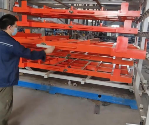 Heavy-Duty sheet metal storage rack for steel plate storage