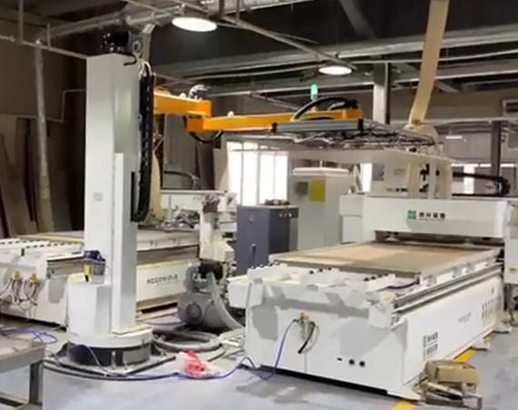 Automated Sheet Metal Loading: 4-Axis Robot for Laser Cutters