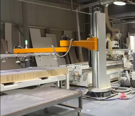 4-axis rotary loading robot for Fiber laser cutter