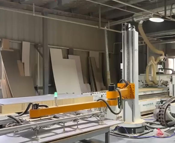 4-axis rotary loading robot for Fiber laser cutter