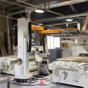 4-axis rotary loading robot for Fiber laser cutter