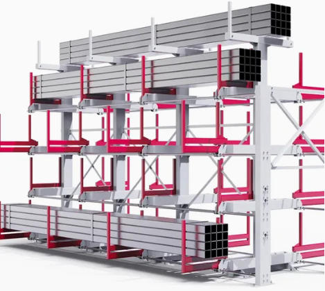 Custom Cantilever Rack Shelf | Expandable Steel Storage for Pipes, Bars & Sheet Material