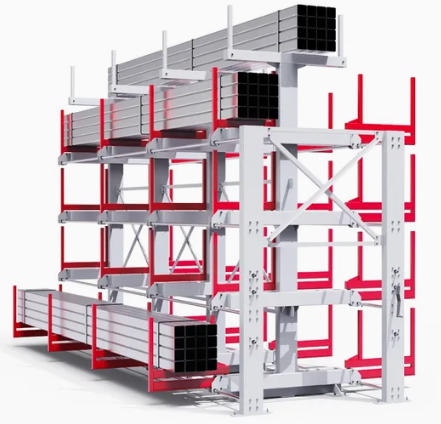 Heavy Duty Cantilever Racking Systems | High-Capacity Long Span Storage for Steel, Pipes & Lumber