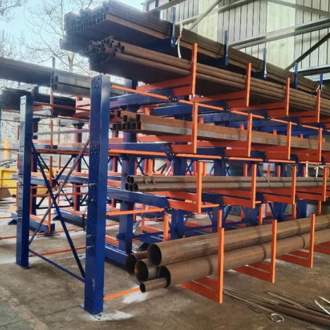 Industrial Steel Sheet Shelving & Long Pipe Storage Rack | Up to 5 Tons/Layer Capacity