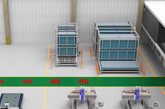 Laser Cutting Workshop Layout Design with Herochu Racking