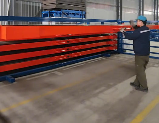 Roll Out Sheet storage systems for laser Cutting