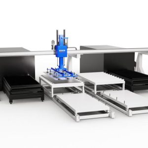 Single gantry one tower two automatic feeding manipulator