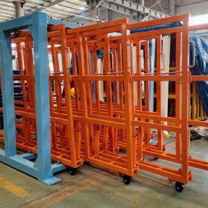 Vertical Roll-out Sheet Racks for Space Optimization