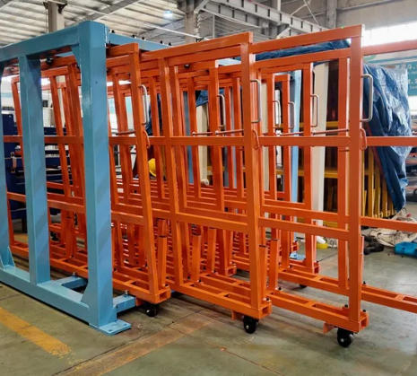 Vertical Roll-out Sheet Racks for Space Optimization