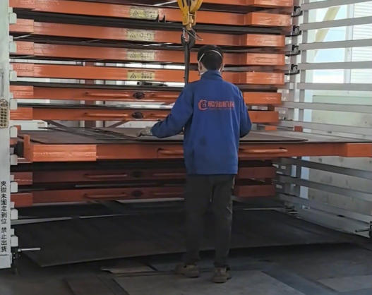 Storage racks for sheet metal