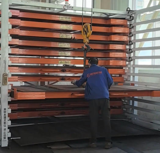 Storage racks for sheet metal