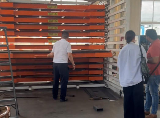 Storage racks for sheet metal