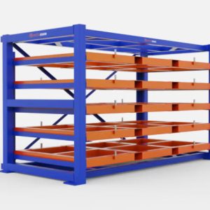 High-Capacity Forklift Sheet Metal Racks