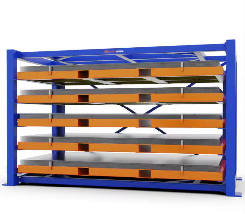 High-Capacity Forklift Sheet Metal Racks